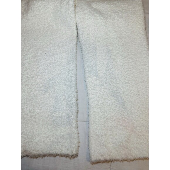 Aerie White Cream Fluffy Cozy Wide Leg Sherpa Soft Drawstring Pants XXL‎ NWT - Picture 3 of 9